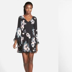 ASTR the Label Floral Lace Trim Shift Dress Size XS